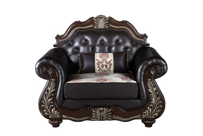 Maximus - Chair Backrest And Legs - Dark Brown