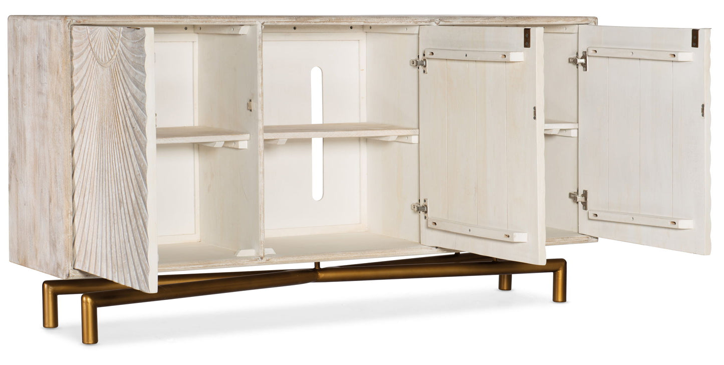 Entertainment Console 70" - Light Wood - Beige
