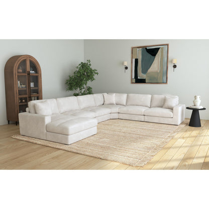 Arizona - Modular LHF Chaise With 1 Pillow 20" - Steno Beige