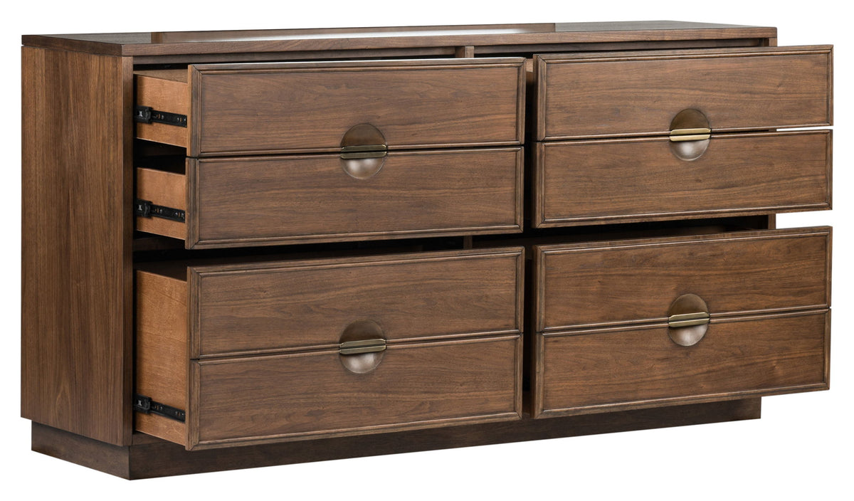 Selena - Double Drawer Dresser - Brown