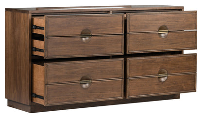Selena - Double Drawer Dresser - Brown