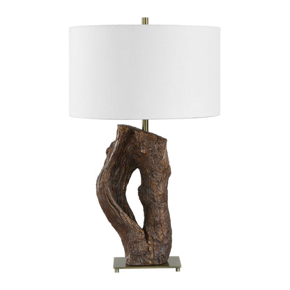 Namath - Wood Table Lamp - Brown