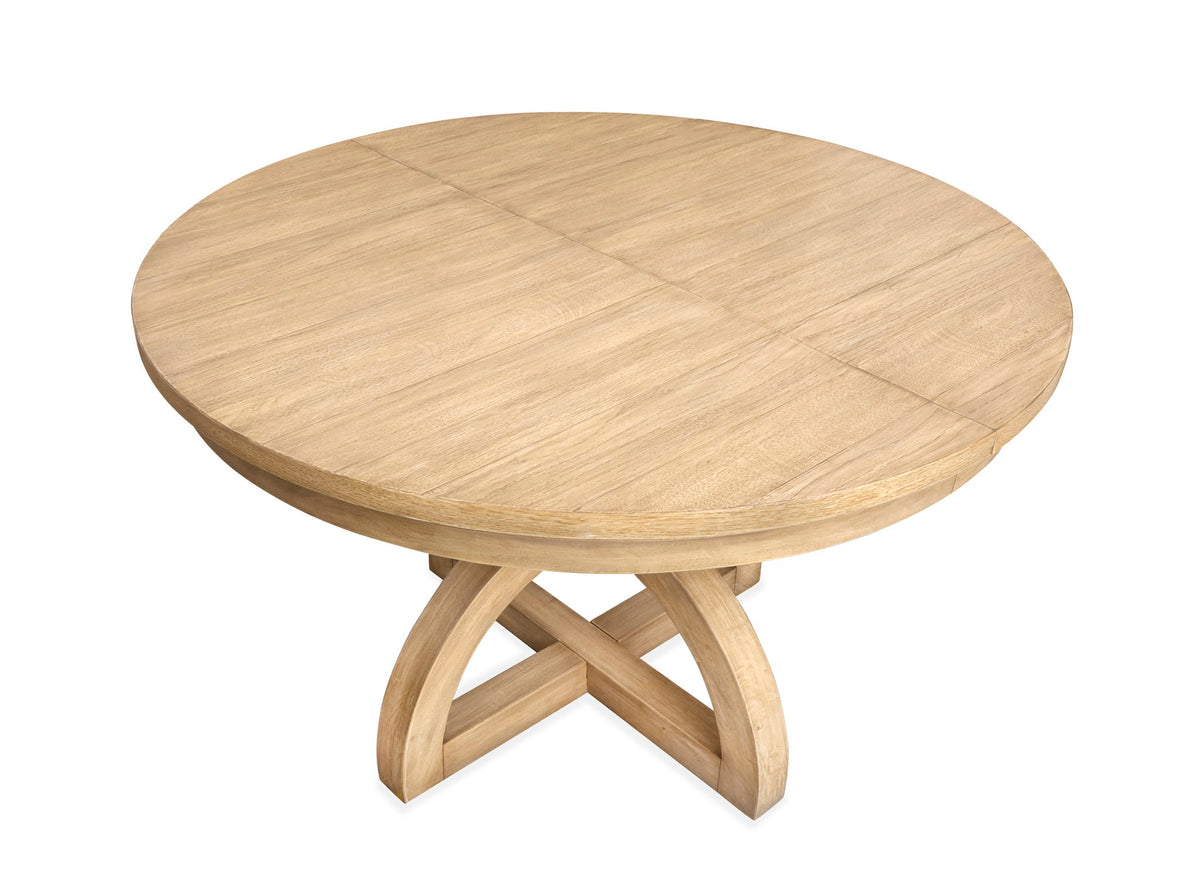 Coventry - Extendable 48" Round Dining Table - Honey Maple
