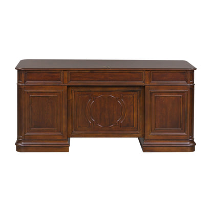 Brayton Manor - 5 Piece Home Office Jr Executive Set - Cognac