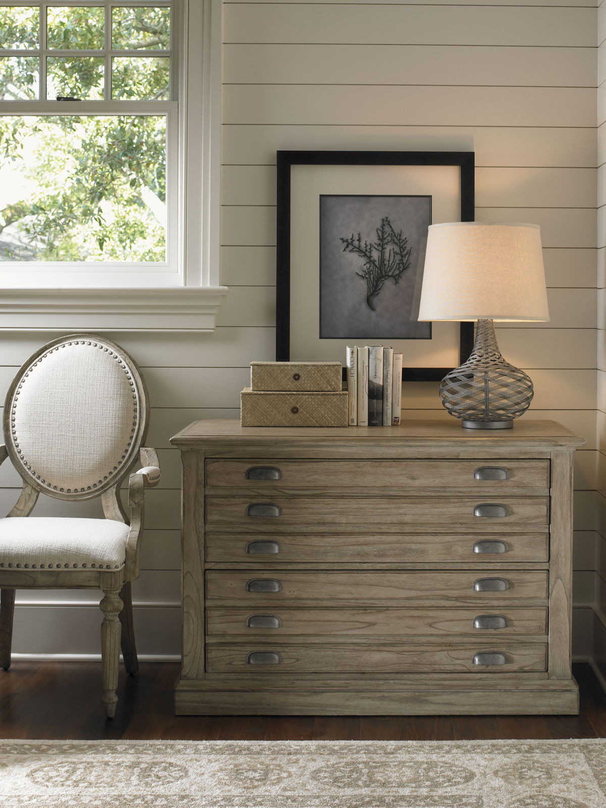 Barton Creek - Johnson File Chest - Light Brown