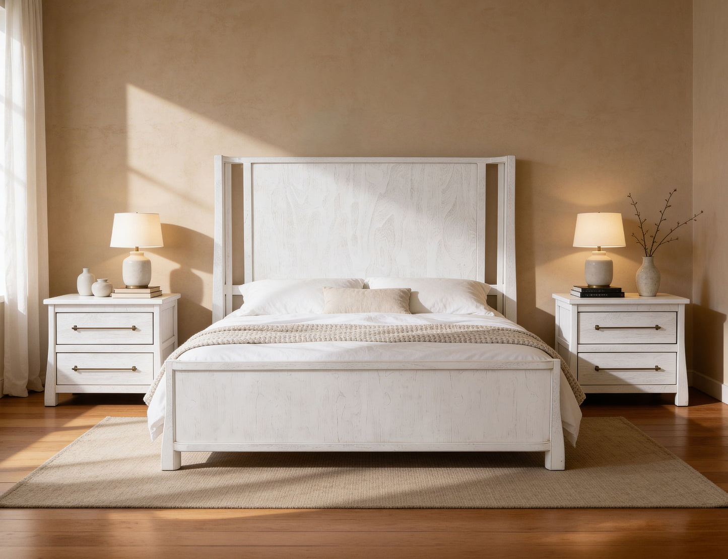 Roots - 5/0 Queen Headboard - White