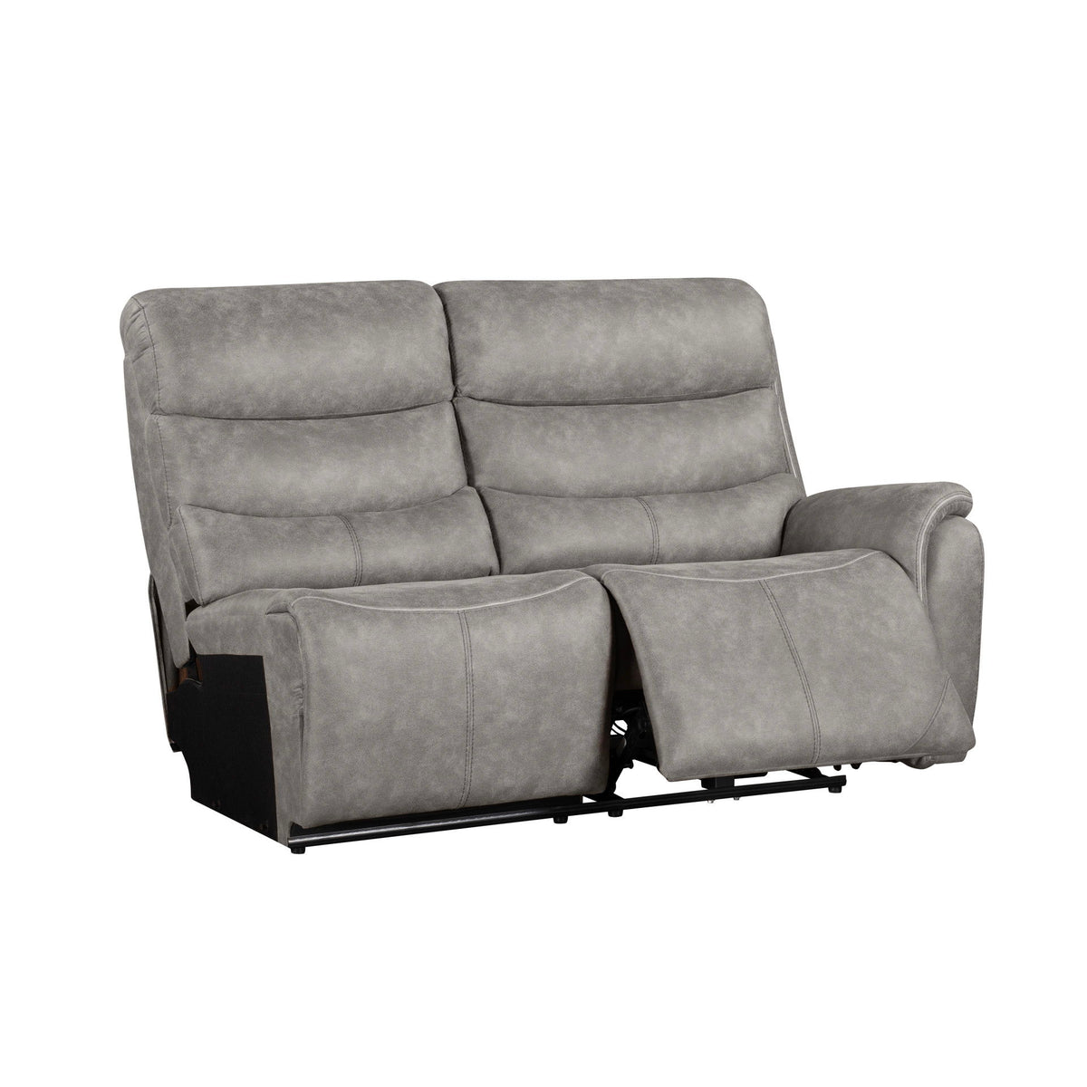 Kamari - RAF Loveseat With One Power Headrest & Footrest - Gray