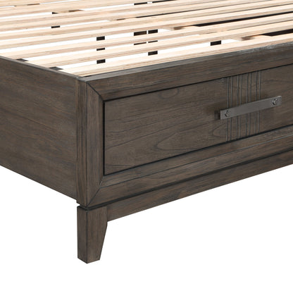Landon - 5/0 Queen Storage Footboard & 13 Slats - Walnut