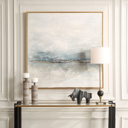 Foggy Morning - Abstract Art - Light Brown