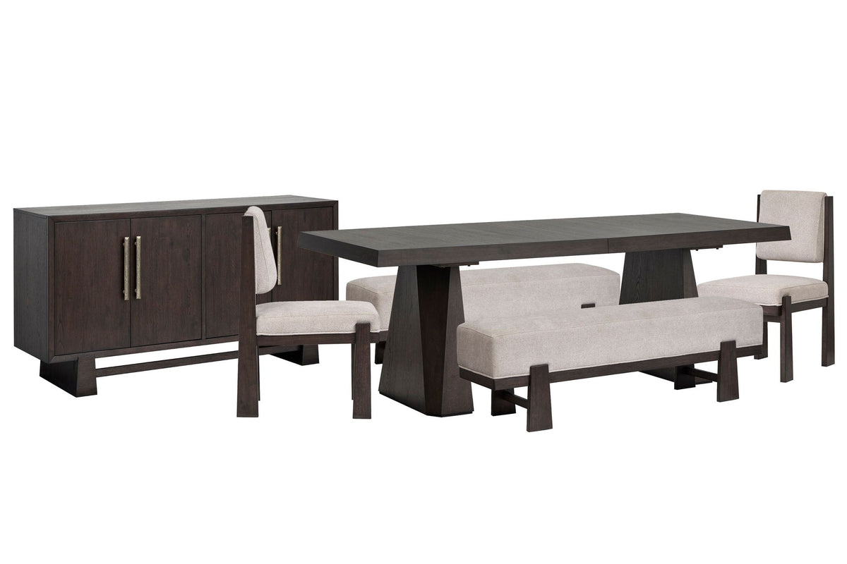 Tauren - Double Pedestal Dining Table Set