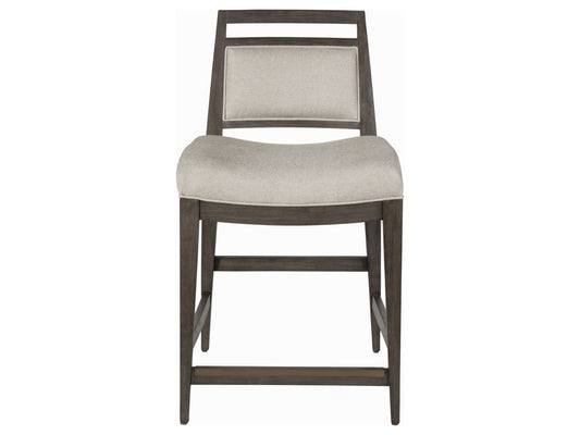 Cohesion Program - Wood Nico Upholstered Counter Stool - Dark Brown