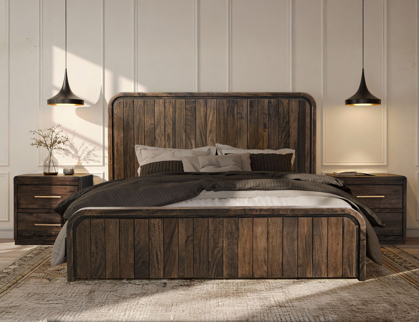 Mezquite - King Headboard - Dark Brown