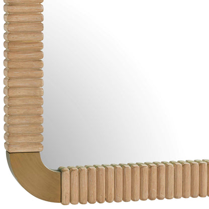 Heinrich - Wood Mirror - Brass / Gold / Woodtone
