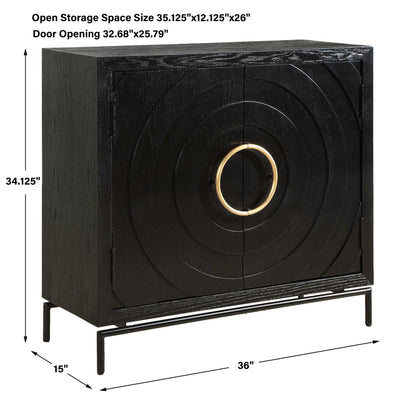 Briseis - 2 Door Cabinet - Black