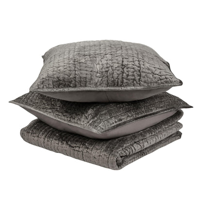 Bari - Velvet Quilt Set