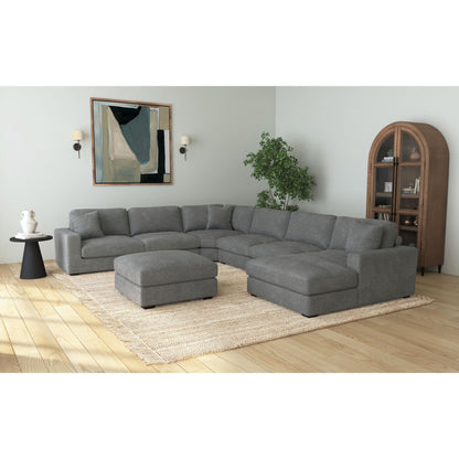 Arizona - Modular LHF Armchair With 1 Pillow 20" - Steno Charcoal