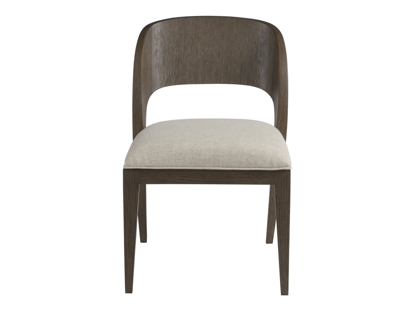 Andare - Wood Dining Side Chair - Dark Brown / Gray