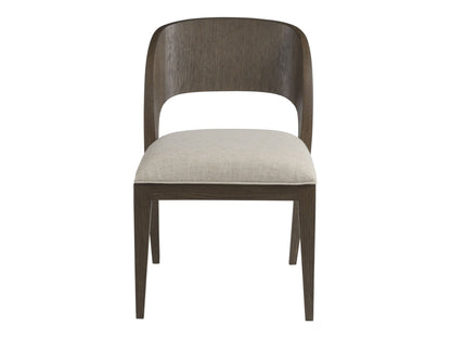 Andare - Wood Dining Side Chair - Dark Brown / Gray