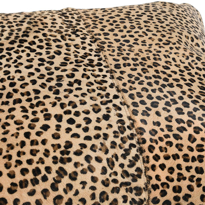 Leopard - 20" x 20" Pillow - Camel / Black