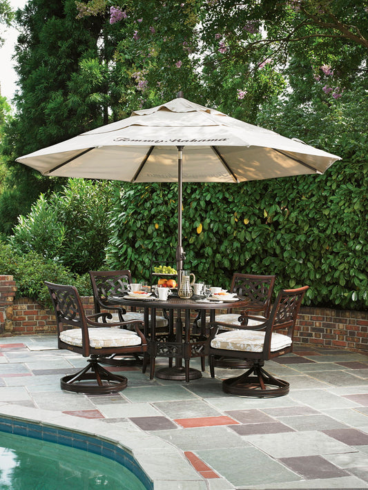 Royal Kahala Black Sands - Dining Table With Cast Top - Dark Brown