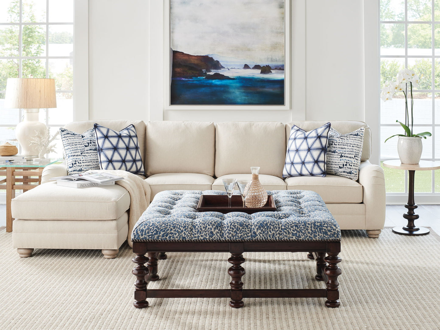 Lexington Upholstery - Townsend Fabric Sofa - Beige