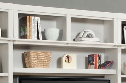 Boca - Bookcase Bridge, Shelf And Back Panel - Cottage White