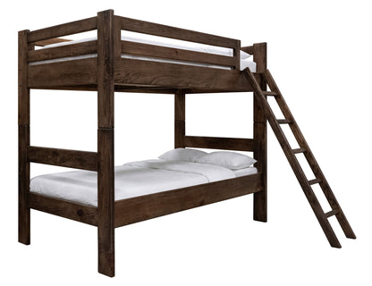 Forte - Top Bunk Bed Twin Over Twin - Brown