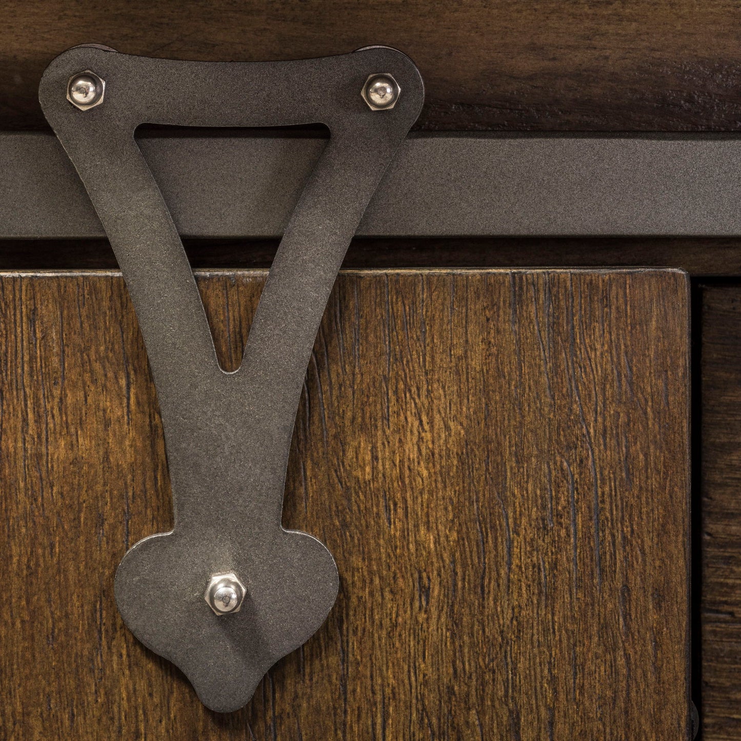Stone Brook - Computer Credenza - Rustic Saddle