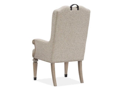 Marisol - Upholstered Host Arm Chair (Set of 2) - Fawn