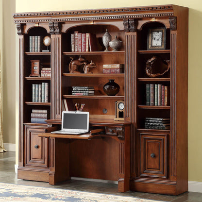 Huntington - Library Hutch - Antique Vintage Pecan