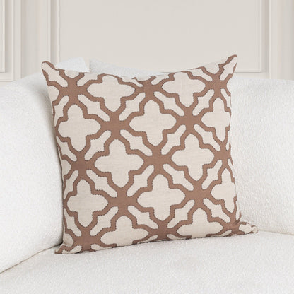 Mullan - 22" x 22"Pillow - Frothed Brown