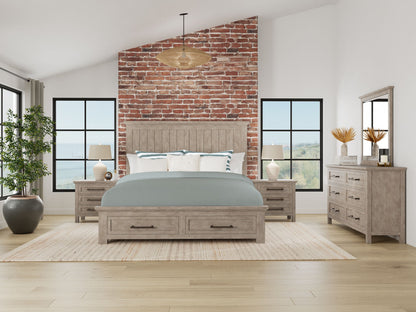 Bennett - Three Drawer Nightstand - Frosted Gray