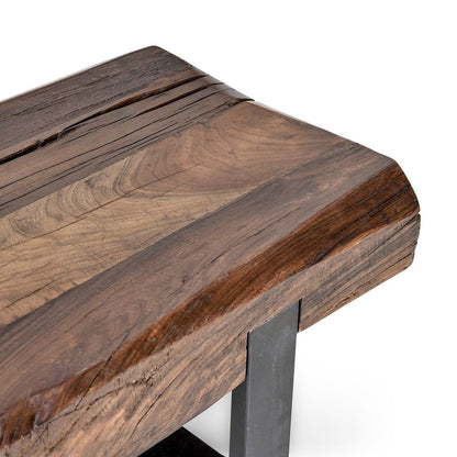 Duarte - Solid Wood Bench - Reclaimed Brown