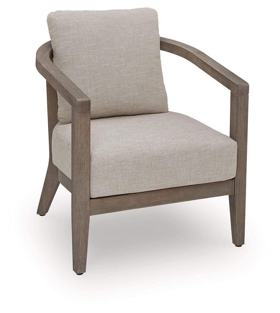 Joy Lagoon - Outdoor Chairs With Cushions/Table (Set of 3) - Beige