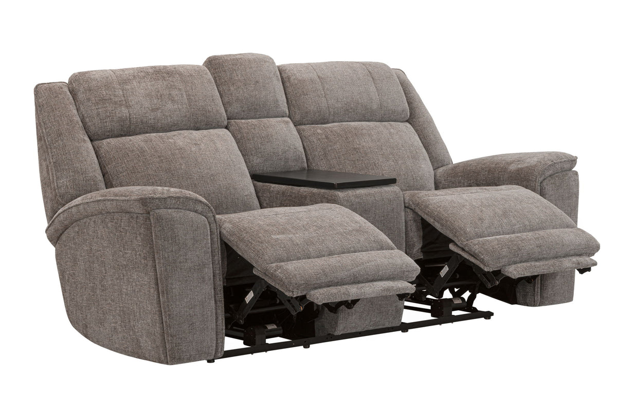 Colton - Power Zero Gravity Console Loveseat With Immersive Audio P3 - Branson Tweed