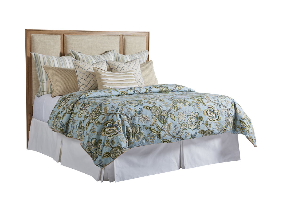 Newport - Crystal Cove Upholstered Panel Headboard 6/0 California King - Light Brown