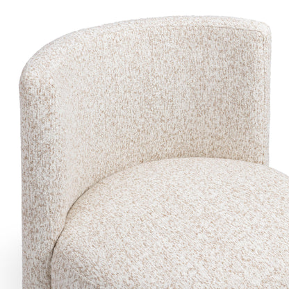 Solano - Outdoor Swivel Dining Chair - Hushed Oat
