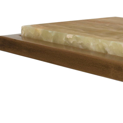 Gamora - Marble Drink Table - Gold / Green
