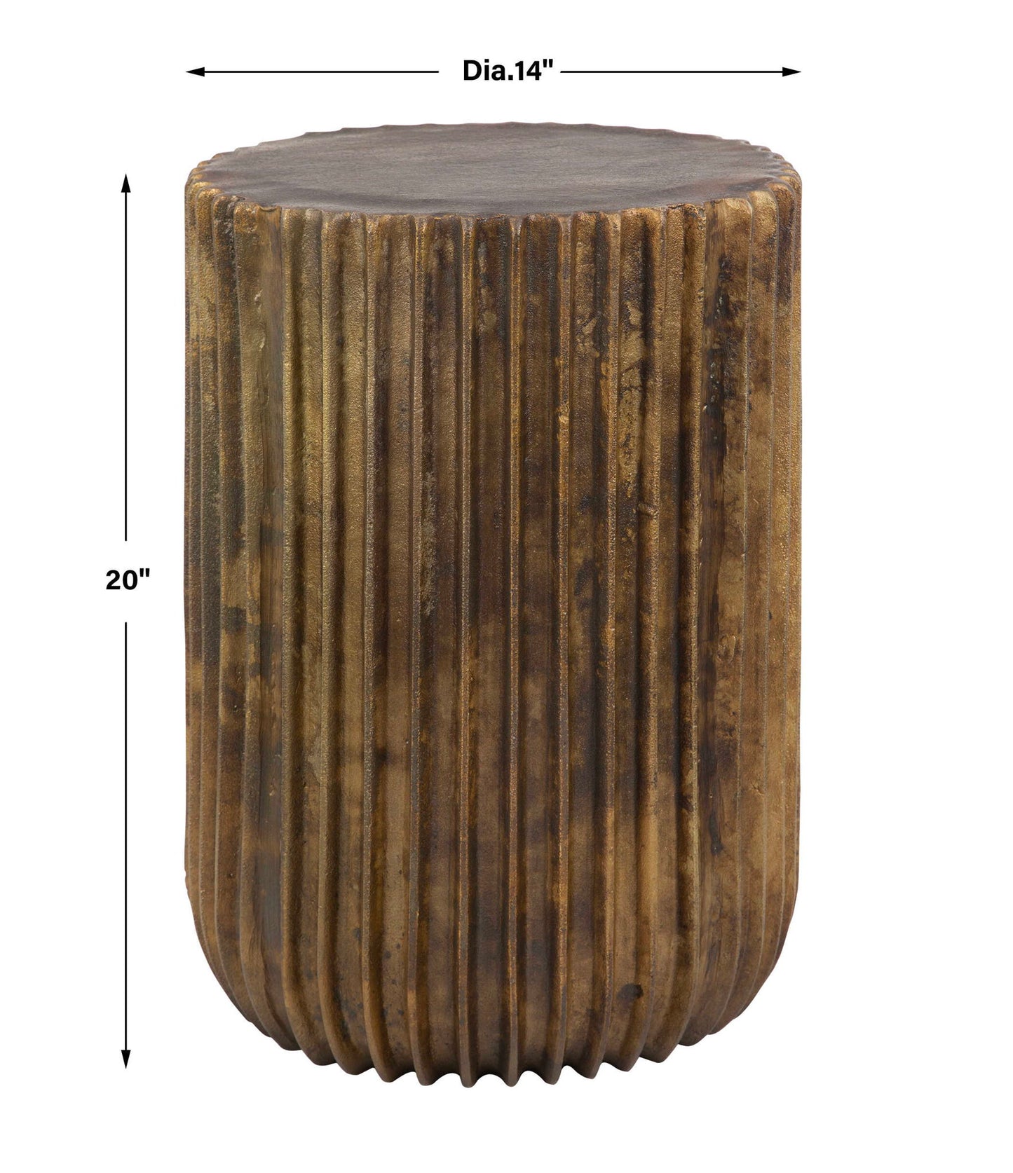 Peaks And Valleys - Accent Table - Gold