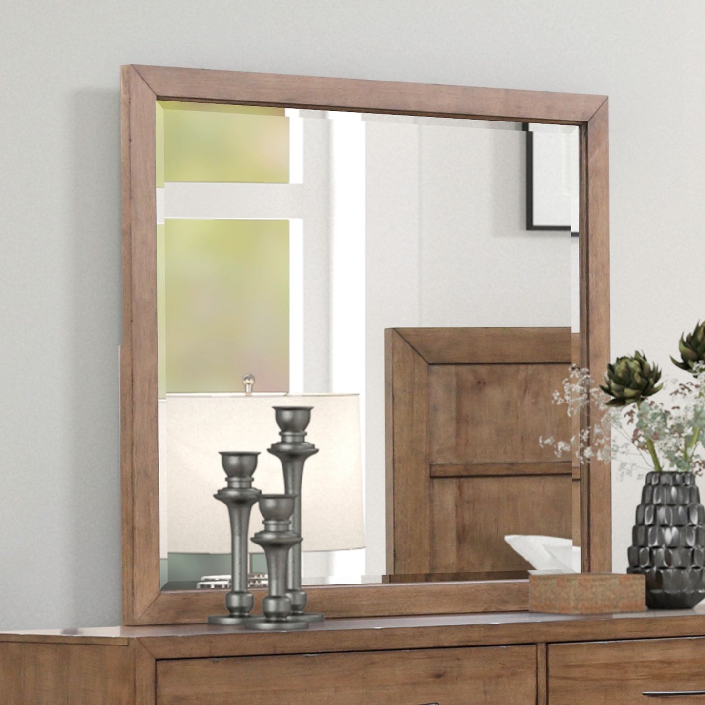 Shaker Lakes - Landscape Mirror - Harvest Brown