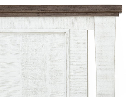 Stoa - 5/0 Queen Headboard - White / Brown