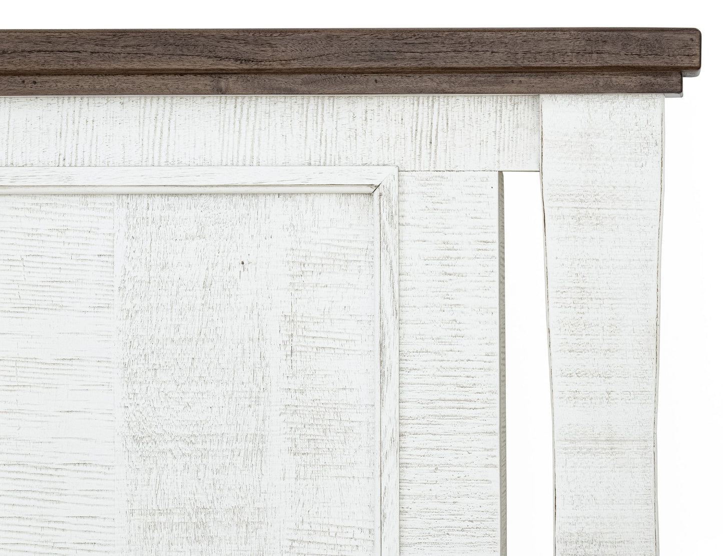 Stoa - 6/6 Eastern King Headboard - White / Brown