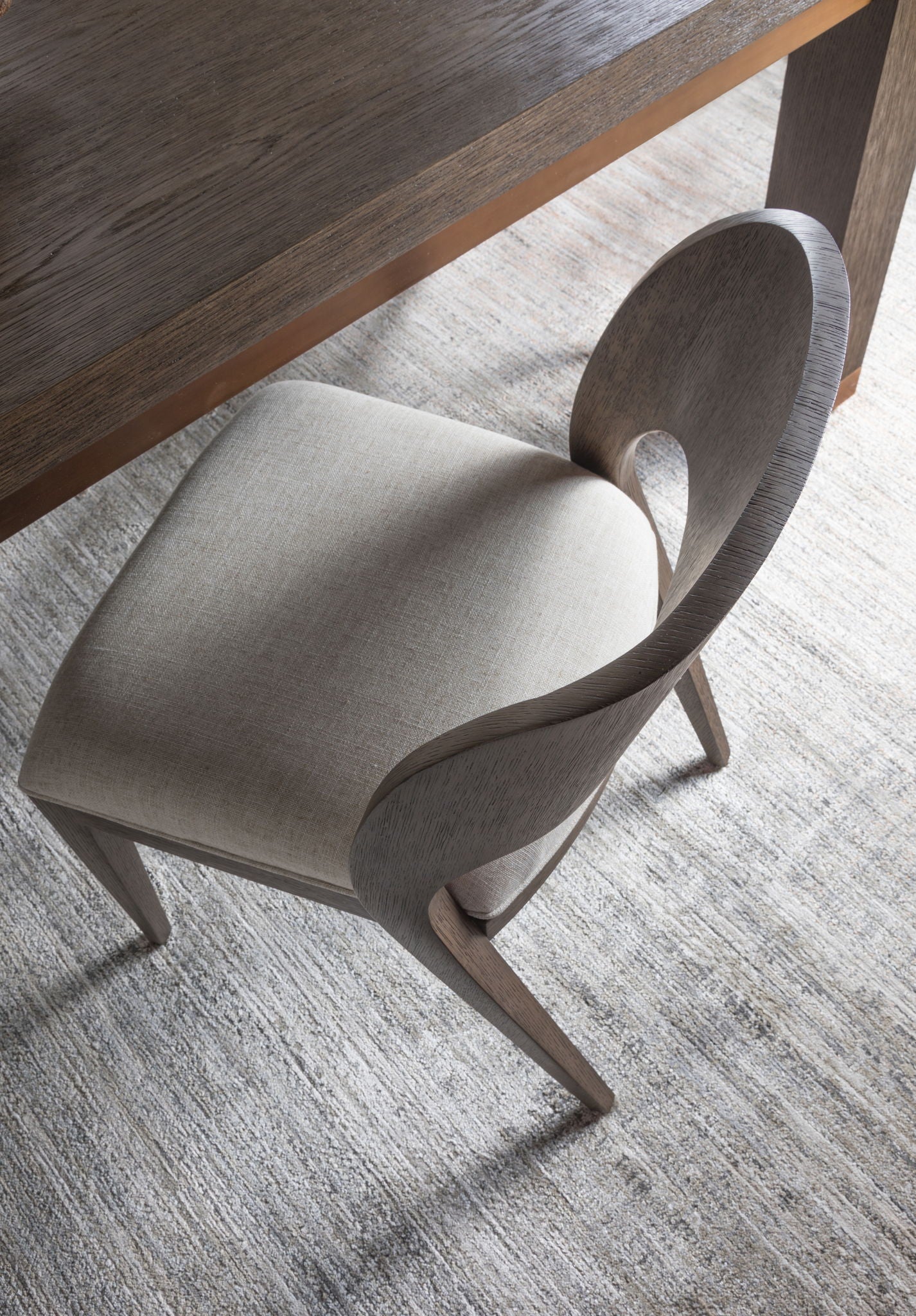 Andare - Dining Side Chair - Dark Brown / Gray