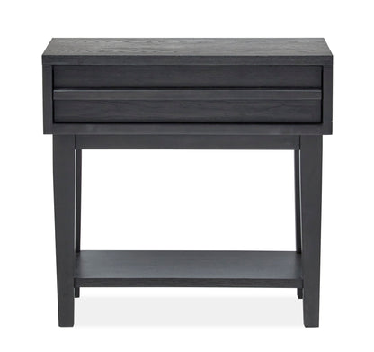 Lindon - Dark Open Nightstand - Coffee Bean