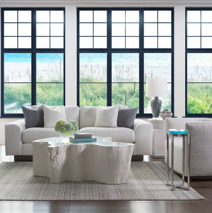 Signature Designs - Photic Spot Table - Blue / Pearl Silver