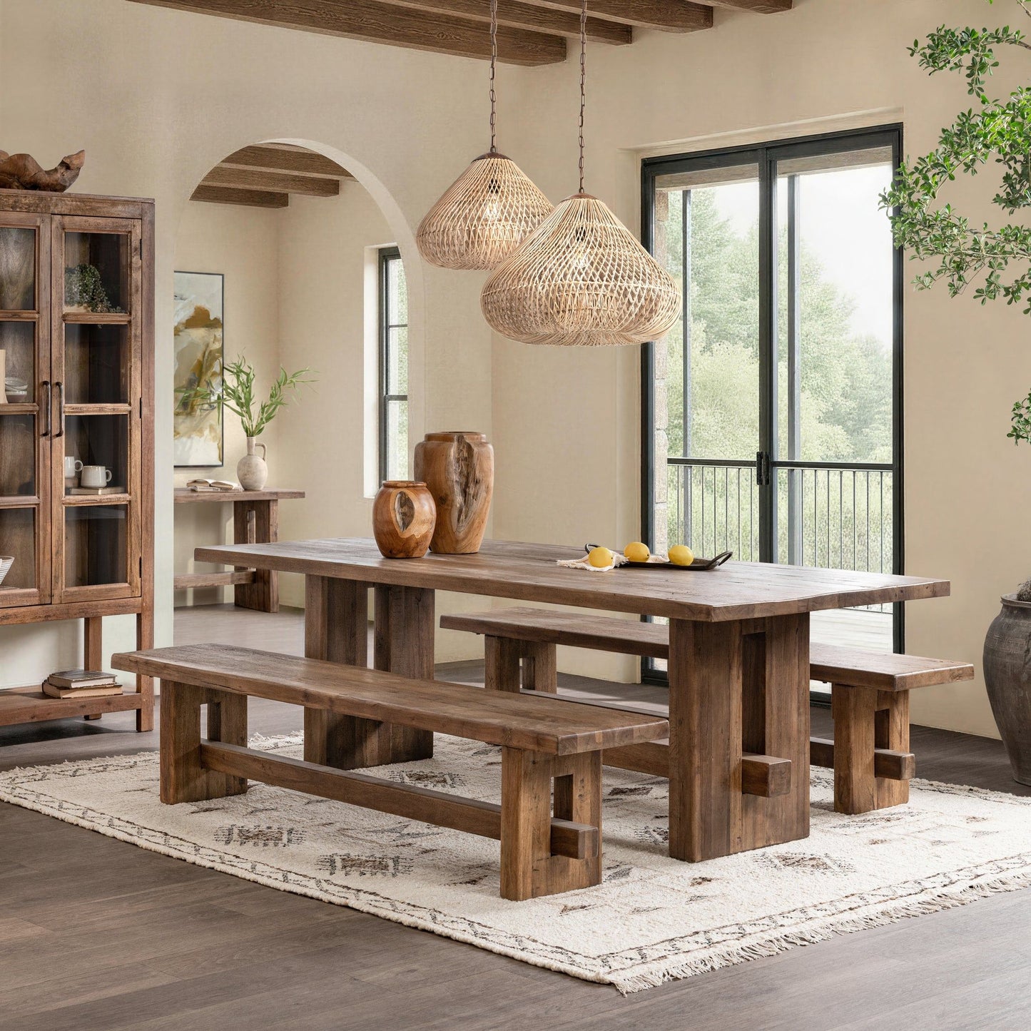 Mantova - 84" Bench - Reclaimed Barnwood