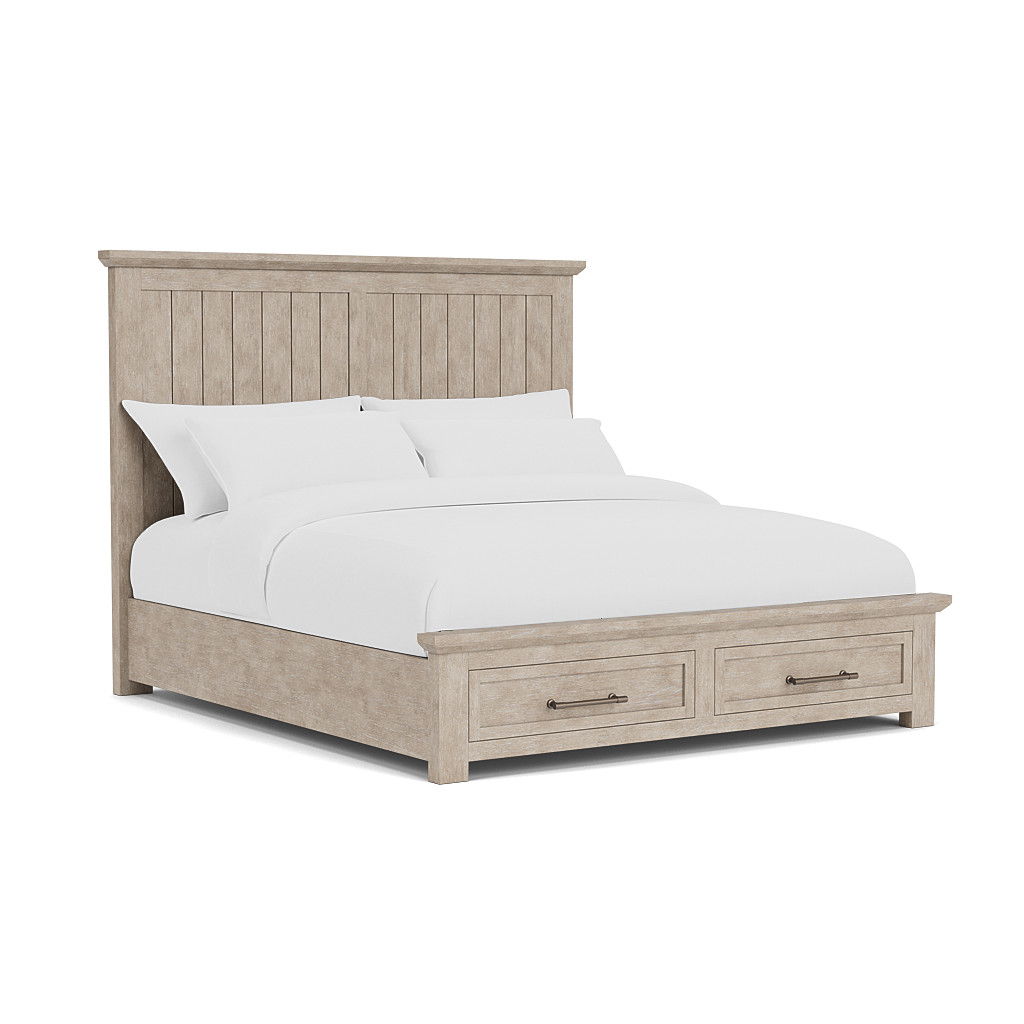 Bennett - King Storage Footboard - Frosted Gray