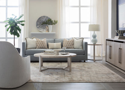 Signature Designs - Denizen Round Lamp Table - Beige