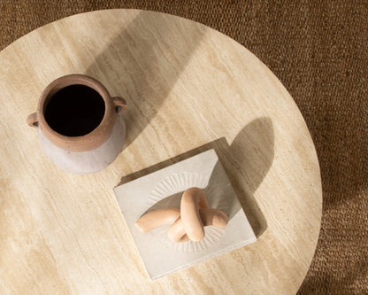 Idella - Travertine Round Table