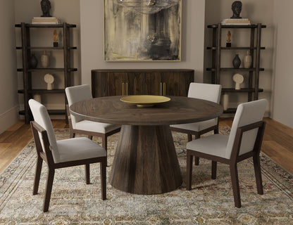 Balam - Round Table Base - Oil Black